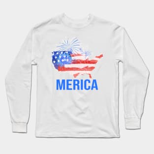 merica flag Long Sleeve T-Shirt